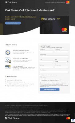OakStone Platinum Secured Mastercard OakStone Platinum Secured Mastercard
