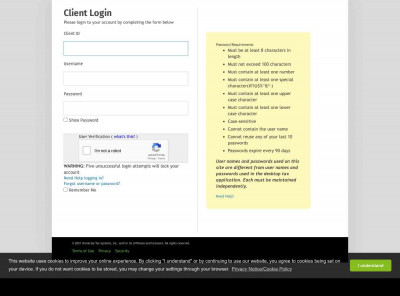 TaxWise Online 2020 - Login TaxWise Online 2020 - Login
