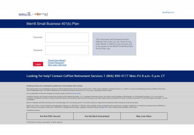Merrill Small Business 401(k) Login Merrill Small Business 401(k) Login