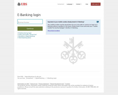 UBS E-Banking login | UBS Switzerland UBS E-Banking login | UBS Switzerland