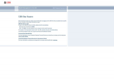 Login - UBS One Source Login - UBS One Source