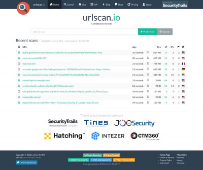 Sponsored by - URLScan Sponsored by - URLScan