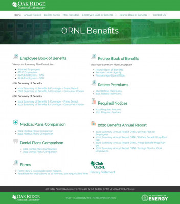 Plan Providers - ORNL Benefits - Oak Ridge National Laboratory Plan Providers - ORNL Benefits - Oak Ridge National Laboratory