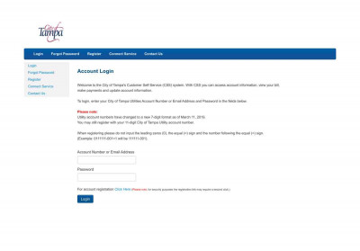 Account Login - City of Tampa Account Login - City of Tampa