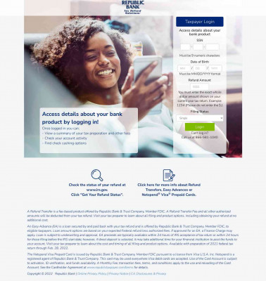 Tax Refund Solutions - Republic Bank Tax Refund Solutions - Republic Bank