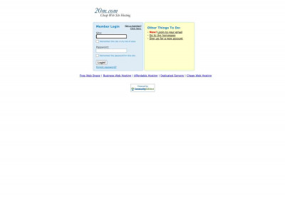 Member Login - 20m Free Web Space™ Member Login - 20m Free Web Space™