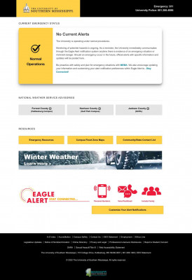 Launch Sequence for New University Website - SouthernMiss ... Launch Sequence for New University Website - SouthernMiss ...
