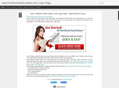 1 - Freedom Cash Lenders Login Page 1 - Freedom Cash Lenders Login Page