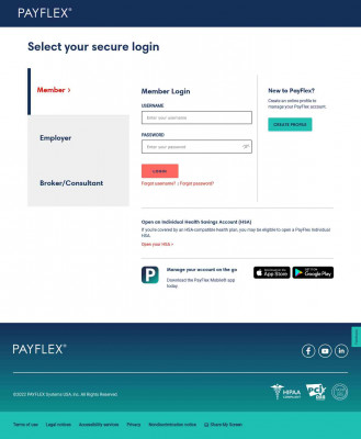 PayFlex: Member Login PayFlex: Member Login