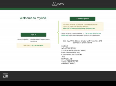 myUVU - Utah Valley University myUVU - Utah Valley University