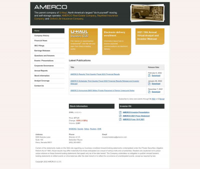 Company History - AMERCO Company History - AMERCO