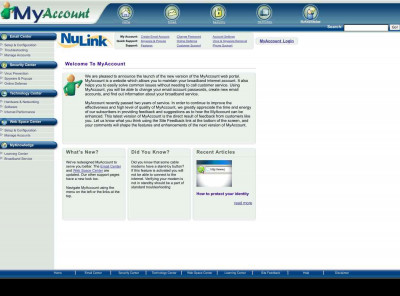 Email Center - My Account - NULINK Email Center - My Account - NULINK
