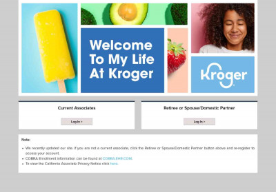 Welcome to MyLife@Kroger Welcome to MyLife@Kroger