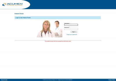 Login to the Patient Portal Login to the Patient Portal