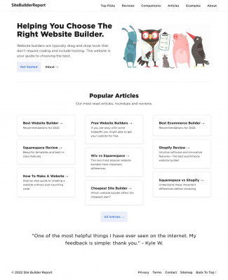 Site Builder Report: Home Site Builder Report: Home