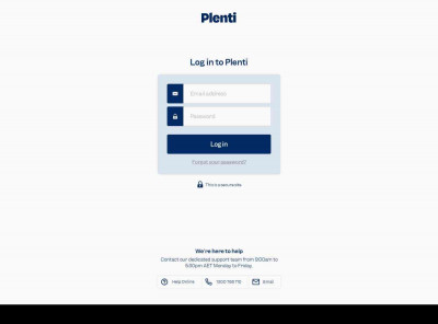 Log in to Plenti Log in to Plenti