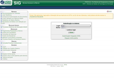 SIG - Log-in SIG - Log-in