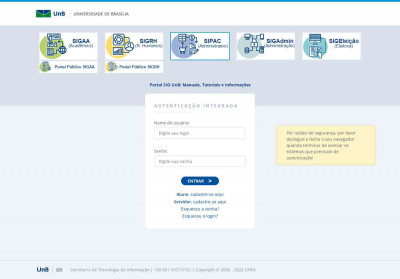 SIGAA Mobile - SIG UnB SIGAA Mobile - SIG UnB