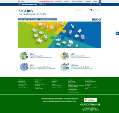 SIGUnB - Sistema Integrado de Gestão - Início SIGUnB - Sistema Integrado de Gestão - Início