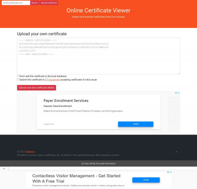 vis.conocophillips.com by ConocoPhillips Company certificate (07 ... vis.conocophillips.com by ConocoPhillips Company certificate (07 ...