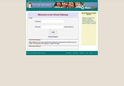 Virtual Gateway: Executive Office of Health and Human Services Virtual Gateway: Executive Office of Health and Human Services