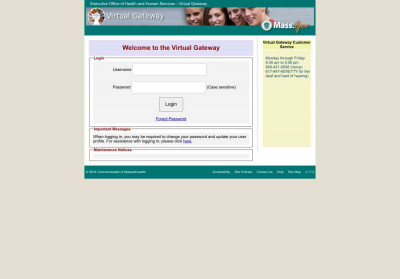 Virtual Gateway: Executive Office of Health and Human Services Virtual Gateway: Executive Office of Health and Human Services