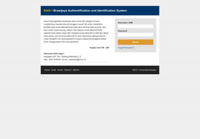 BAIS - Brawijaya Authentication and Identification System BAIS - Brawijaya Authentication and Identification System