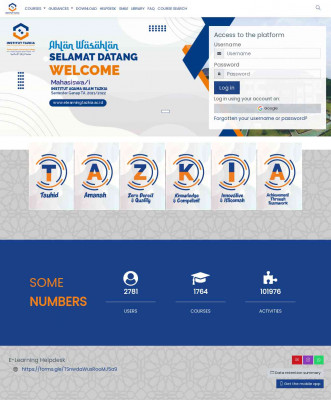 Tutorial Login as Student - Tazkia E-Learning Centre (TELC) Tutorial Login as Student - Tazkia E-Learning Centre (TELC)