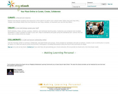 Designing Web Based Learning Projects - My eCoach Designing Web Based Learning Projects - My eCoach