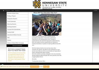 User Login - Education Abroad Office - Kennesaw State ... User Login - Education Abroad Office - Kennesaw State ...