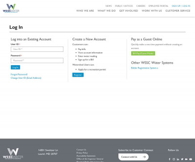 Search Customer - WSSC Water Search Customer - WSSC Water