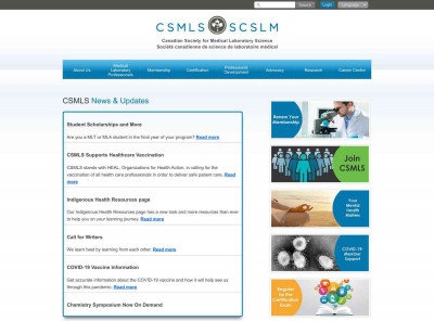 CSMLS - SCSLM / Home CSMLS - SCSLM / Home