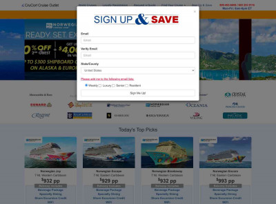 CruCon® Cruise Outlet 1-800-493-6609 / 603 253 9116 ... CruCon® Cruise Outlet 1-800-493-6609 / 603 253 9116 ...