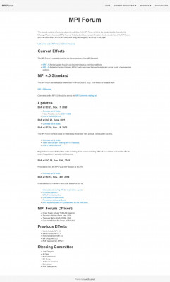 A Message-Passing Interface Standard - MPI Forum A Message-Passing Interface Standard - MPI Forum