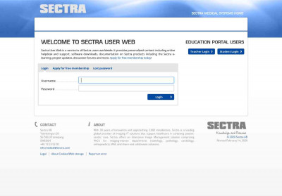 Login - Sectra Login - Sectra