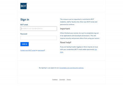 BCIT: Sign in BCIT: Sign in