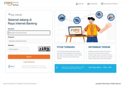 Internet Banking - Bank Raya Internet Banking - Bank Raya