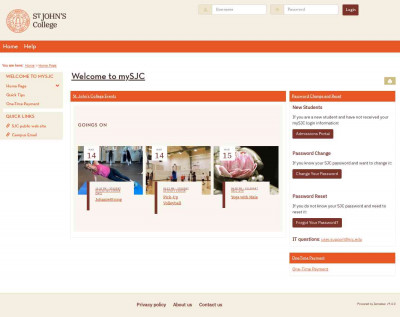 Home Page | Welcome to mySJC Home Page | Welcome to mySJC