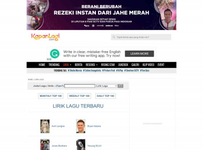 Lirik Lagu Sargento Bolilla - Ska-P - KapanLagi.com Lirik Lagu Sargento Bolilla - Ska-P - KapanLagi.com