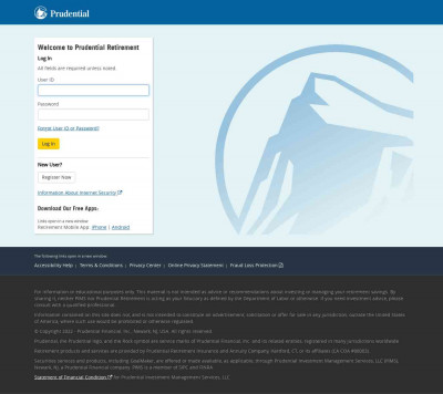 Prudential Retirement: Login Prudential Retirement: Login