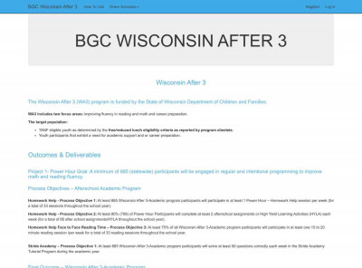 BGC Wisconsin After 3: Home Page BGC Wisconsin After 3: Home Page