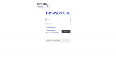 Thomson ONE Login Thomson ONE Login
