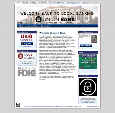 Welcome | Union Bank located in Jamestown, Clarkrange and ... Welcome | Union Bank located in Jamestown, Clarkrange and ...
