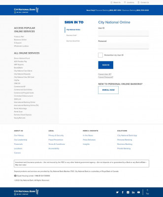 City National Online - Login Page - City National Bank City National Online - Login Page - City National Bank