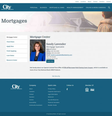 City National Bank | Mortgages - Apply Now - Sandy Lavender City National Bank | Mortgages - Apply Now - Sandy Lavender