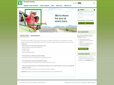 TDAF TD Auto Finance US | Retail Consumer and Wholesale TDAF TD Auto Finance US | Retail Consumer and Wholesale