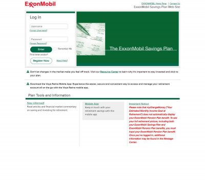 The ExxonMobil Savings Plan - Account Login The ExxonMobil Savings Plan - Account Login