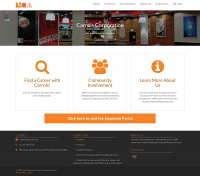 Employee Portal - Carrols Corporation Employee Portal - Carrols Corporation