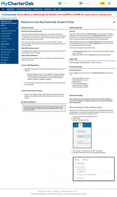 Charter Oak State College: Home Page Charter Oak State College: Home Page