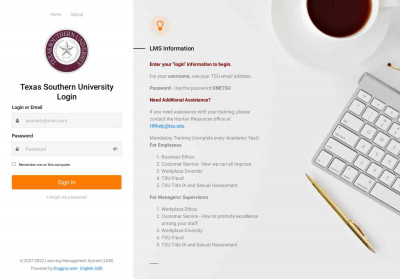 Texas Southern University Login - Coggno Texas Southern University Login - Coggno